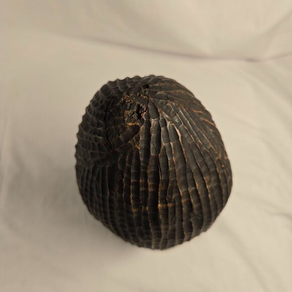 Vintage 12" Hand Carved African Tribal‎ Bust Sculpture Wooden Ebony? Duel Sided - Picture 6 of 10